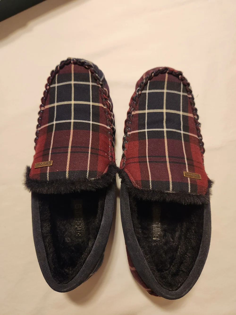 Barbour Monty Men’s Tartan Moccasin Slippers Size US 9 UK 8 NEW IN BOX